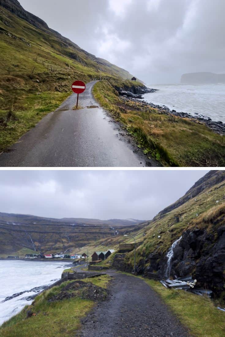 Tjørnuvík village walking path