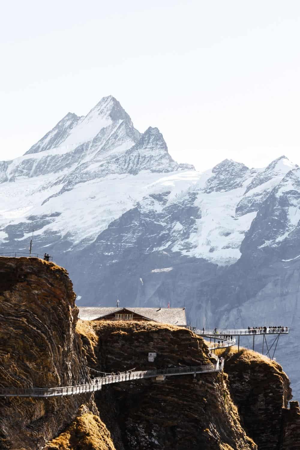 First Cliff Walk in Grindelwald Switzerland