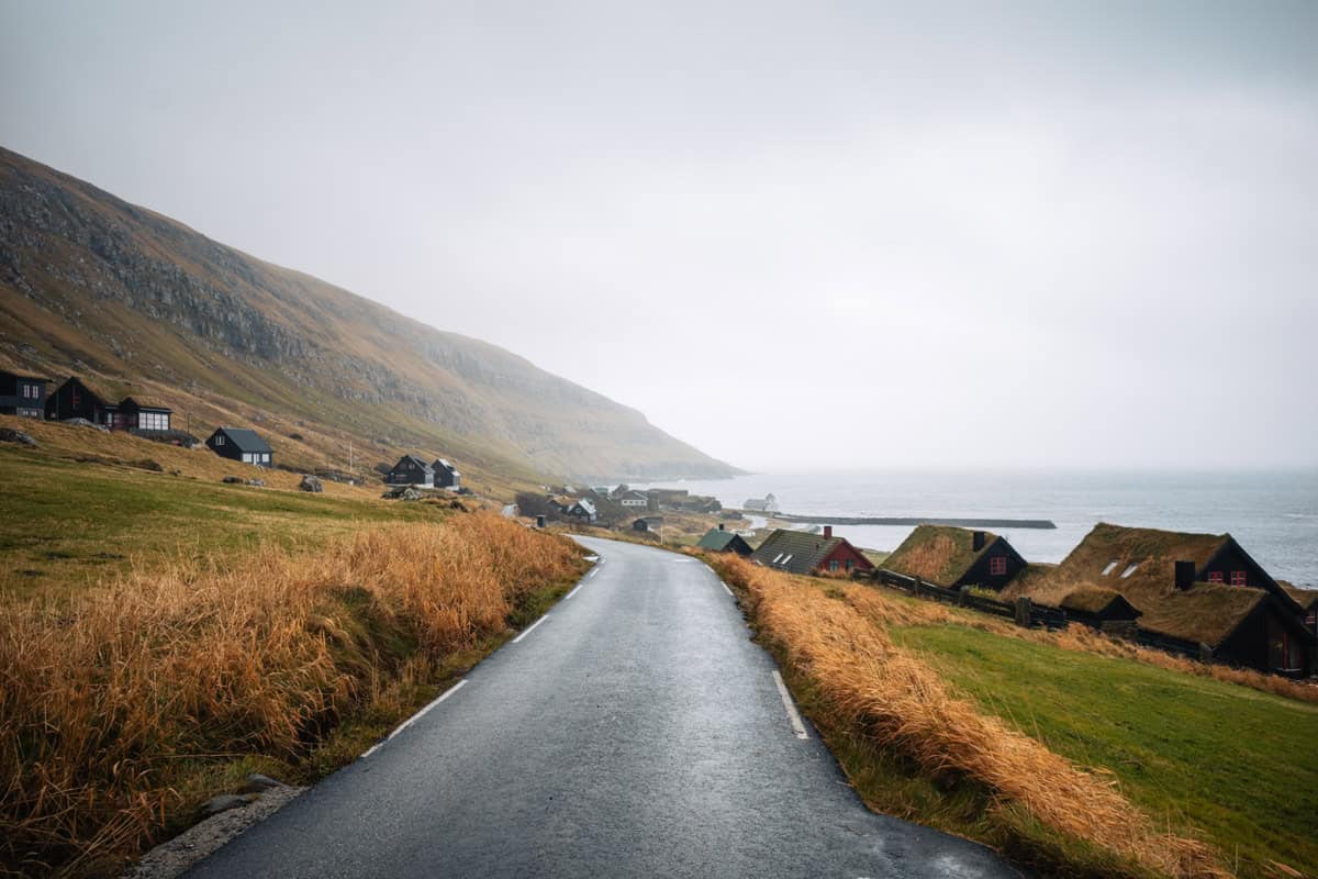 Kirkjubøur village road